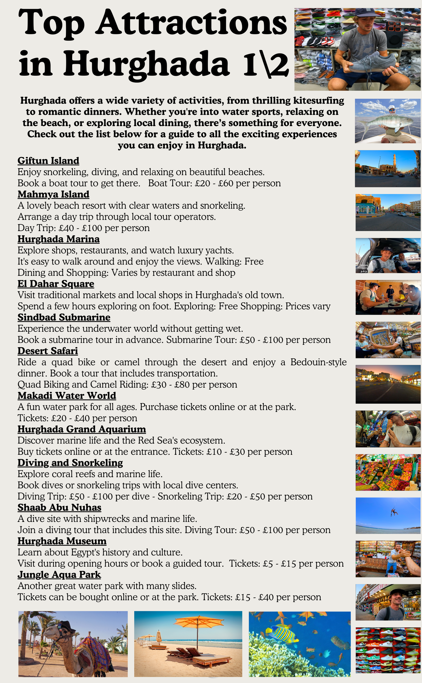 Travel Guide Hurghada and El Gouna